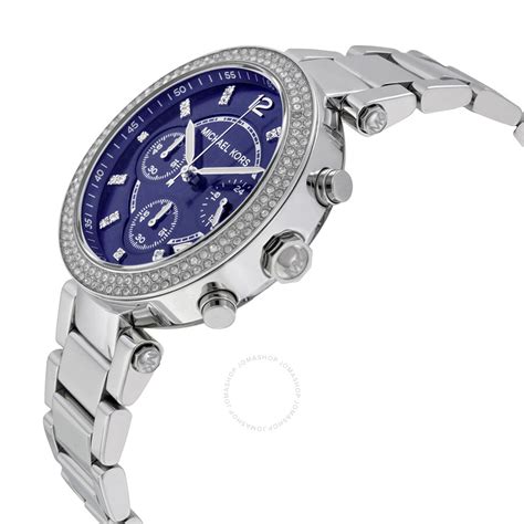 mk6117 michael kors|Michael Kors Parker Chronograph Navy Dial Ladies .